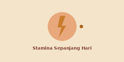 Animasi energi dan stamina harian